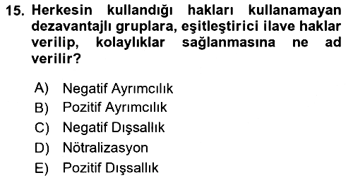 Sosyal Güvenlik 2025-2026 Dönem Sonu Sınavı - 15. soru