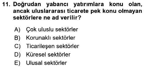 Stratejik Yönetim 2 2023-2024 Ara Sınav - 11. soru