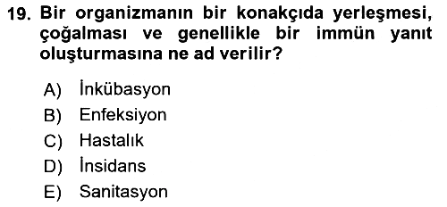Temel İlkyardım Bilgisi 2025-2026 Dönem Sonu Sınavı - 19. soru
