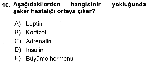 Temel İlkyardım Bilgisi 2020-2021 Yaz Okulu Sınavı - 10. soru
