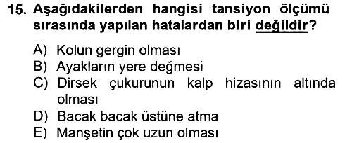 Temel Sağlık Hizmetleri 2012-2013 Ara Sınav - 15. soru