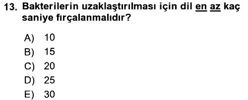 Temel Sağlık Hizmetleri 2017-2018 Ara Sınav - 13. soru