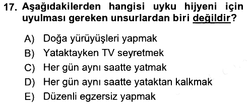 Temel Sağlık Hizmetleri 2017-2018 Ara Sınav - 17. soru