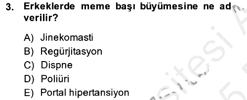 Temel Sağlık Hizmetleri 2014-2015 Dönem Sonu Sınavı - 3. soru