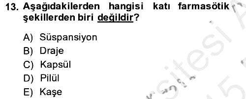 Temel Sağlık Hizmetleri 2014-2015 Dönem Sonu Sınavı - 13. soru