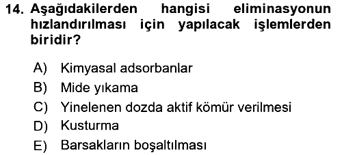 Temel Sağlık Hizmetleri 2015-2016 Dönem Sonu Sınavı - 14. soru