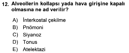 Temel Sağlık Hizmetleri 2021-2022 Dönem Sonu Sınavı - 12. soru