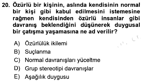 Temel Sağlık Hizmetleri 2025-2026 Dönem Sonu Sınavı - 20. soru