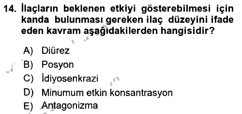 Temel Sağlık Hizmetleri 2018-2019 Yaz Okulu Sınavı - 14. soru