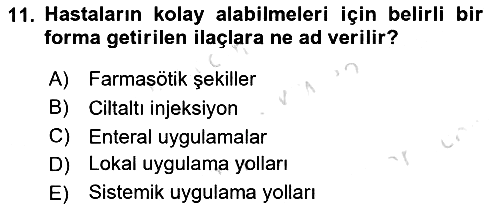 Temel Sağlık Hizmetleri 2023-2024 Yaz Okulu Sınavı - 11. soru