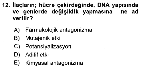 Temel Sağlık Hizmetleri 2023-2024 Yaz Okulu Sınavı - 12. soru
