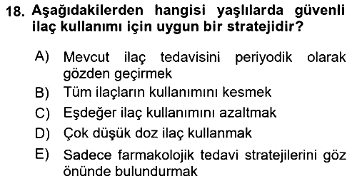 Temel Sağlık ve Hastalık Bilgisi 2024-2025 Dönem Sonu Sınavı - 18. soru