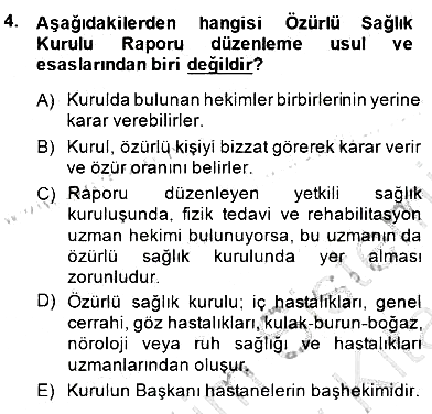 Tıbbi Belgeleme 2013-2014 Dönem Sonu Sınavı - 4. soru