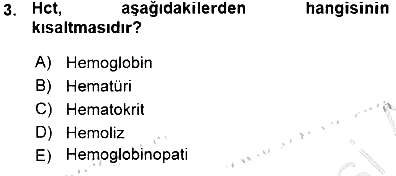 Tıp Terimleri 2015-2016 Ara Sınav - 3. soru