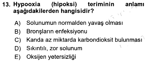 Tıp Terimleri 2022-2023 Ara Sınav - 13. soru