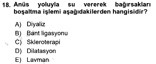 Tıp Terimleri 2022-2023 Ara Sınav - 18. soru