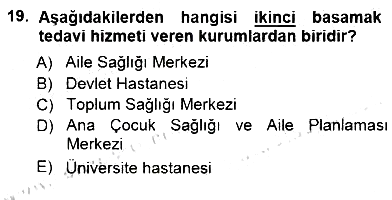 Tıp Terimleri 2012-2013 Dönem Sonu Sınavı - 19. soru