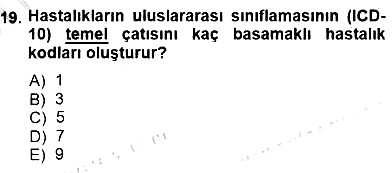 Tıp Terimleri 2013-2014 Dönem Sonu Sınavı - 19. soru
