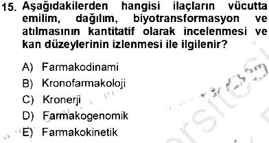 Tıp Terimleri 2013-2014 Tek Ders Sınavı - 15. soru