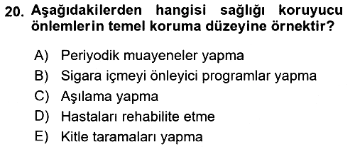 Tıp Terimleri 2020-2021 Yaz Okulu Sınavı - 20. soru