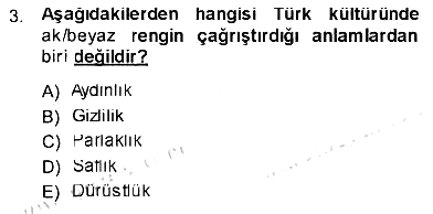 Türk Dili - 1 2012-2013 Tek Ders Sınavı - 3. soru