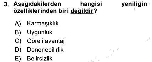 Yönetimde Güncel Yaklaşımlar 2016-2017 Ara Sınav - 3. soru