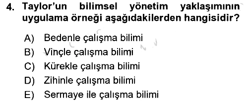 Yönetimde Güncel Yaklaşımlar 2016-2017 Ara Sınav - 4. soru