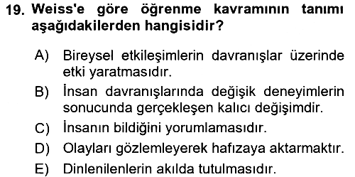 Yönetimde Güncel Yaklaşımlar 2017-2018 Ara Sınav - 19. soru