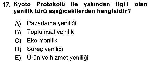 Yönetimde Güncel Yaklaşımlar 2022-2023 Ara Sınav - 17. soru
