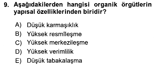 Yönetimde Güncel Yaklaşımlar 2023-2024 Ara Sınav - 9. soru