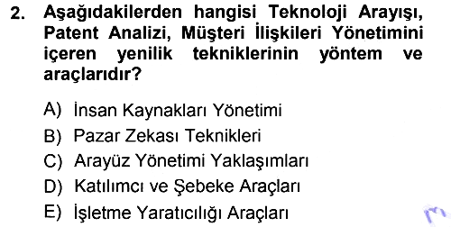 Yönetimde Güncel Yaklaşımlar 2012-2013 Dönem Sonu Sınavı - 2. soru