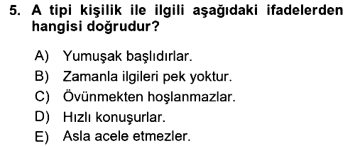 Yönetimde Güncel Yaklaşımlar 2022-2023 Dönem Sonu Sınavı - 5. soru