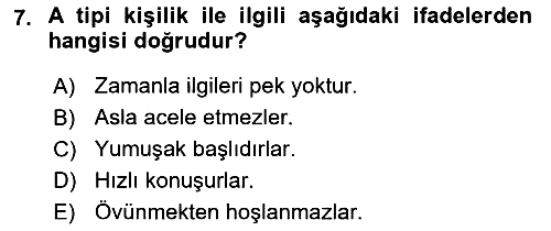 Yönetimde Güncel Yaklaşımlar 2024-2025 Dönem Sonu Sınavı - 7. soru