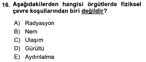 Yönetimde Güncel Yaklaşımlar 2022-2023 Yaz Okulu Sınavı - 16. soru
