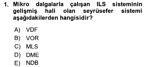 Haberleşme ve Seyrüsefer Sistemleri 2022-2023 Ara Sınav - 1. soru