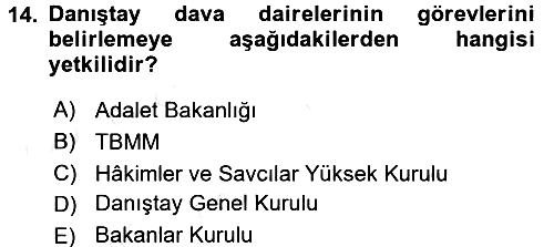 İdari Yargı 2015-2016 Ara Sınav - 14. soru