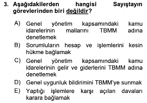 İdari Yargı 2018-2019 Ara Sınav - 3. soru