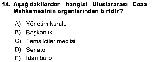İnsan Hakları ve Kamu Özgürlükleri 2019-2020 Ara Sınav - 14. soru