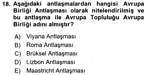 Karşılaştırmalı Siyasal Sistemler 2016-2017 Dönem Sonu Sınavı - 18. soru