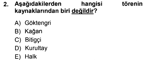 Türk İdare Tarihi 2012-2013 Ara Sınav - 2. soru