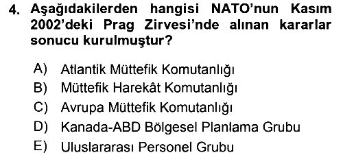 Uluslararası Örgütler 2015-2016 Dönem Sonu Sınavı - 4. soru