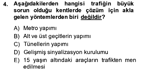 Yerel Yönetimler 2013-2014 Ara Sınav - 4. soru