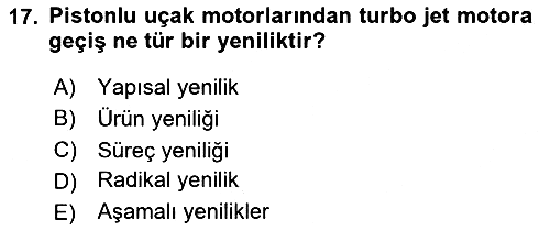 Yönetim Bilimi 2 2024-2025 Dönem Sonu Sınavı - 17. soru