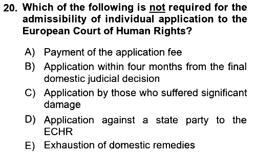 Constitutional Law 2022-2023 Ara Sınav - 20. soru