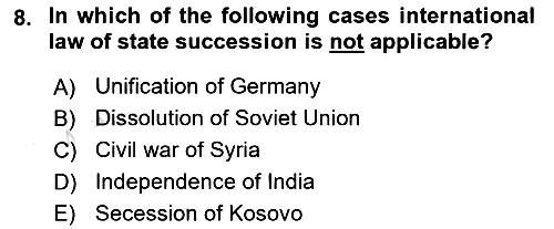 International Law 2024-2025 Dönem Sonu Sınavı - 8. soru
