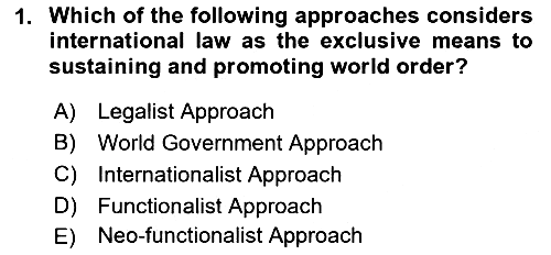 International Organization And Global Governance 2022-2023 Ara Sınav - 1. soru