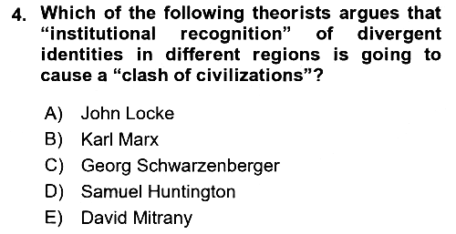 International Organization And Global Governance 2022-2023 Ara Sınav - 4. soru