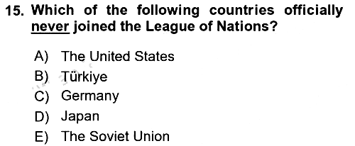 International Organization And Global Governance 2023-2024 Ara Sınav - 15. soru