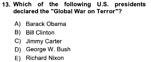 International Politics 2021-2022 Yaz Okulu Sınavı - 13. soru