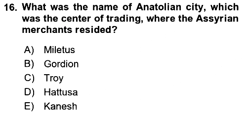 Introduction to World Civilization 2022-2023 Ara Sınav - 16. soru